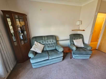 Photo of free Green sofa and chairs (Colchester CO1) #1