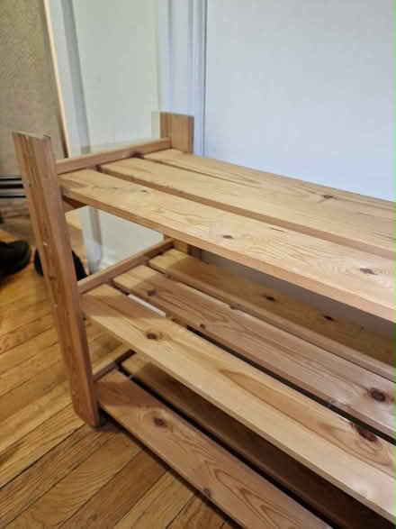 Photo of free Wooden shoe rack (West Kensington W14) #2
