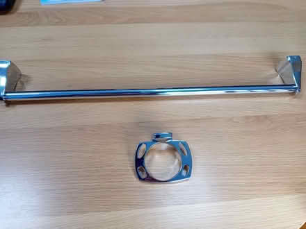 Photo of free Heavy Chrome towel rail and toothbrush holder (Garstang PR3) #1