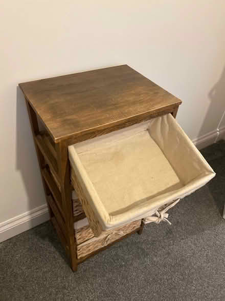 Photo of free Brown wicker 4 drawer unit (DA2) #3