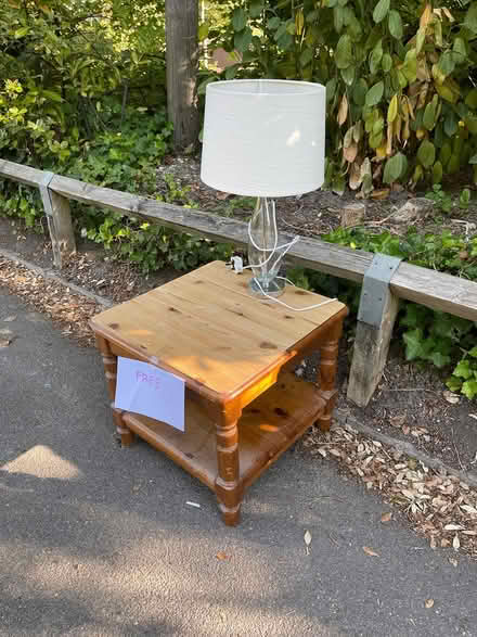 Photo of free Lamp and small table (Epsom) #1