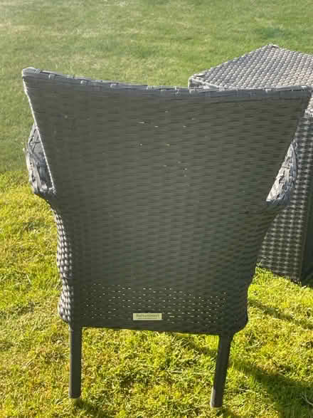 Photo of free 2 rattan chairs and table (Windlesham Surrey GU20) #3