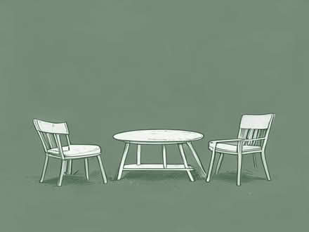 Photo of Danny table and garden chairs (Bentley DN5) #1