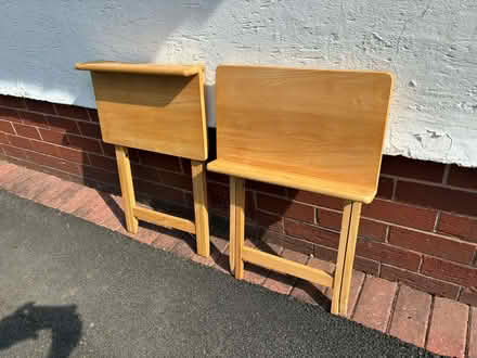 Photo of free Two folding wooden tables (Fulwood PR2) #2