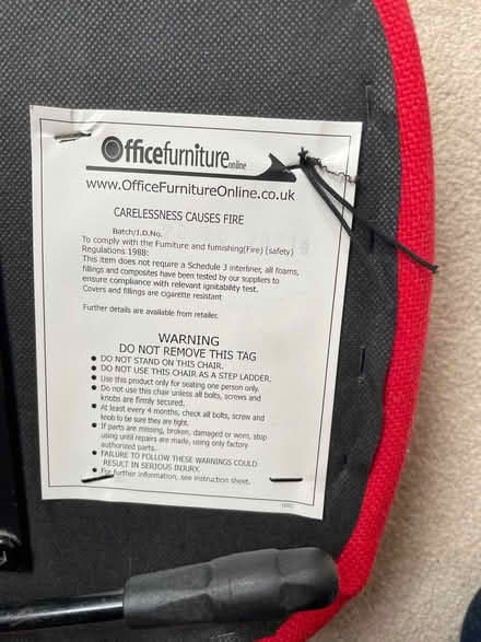 Photo of free Red collapsible kneeler chair (Kings Heath B14) #4