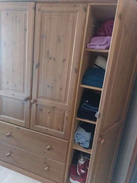 Photo of free Pine triple wardrobe (Bodicote Banbury) #4