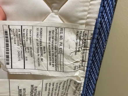 Photo of free Full mattress (Burleith) #4
