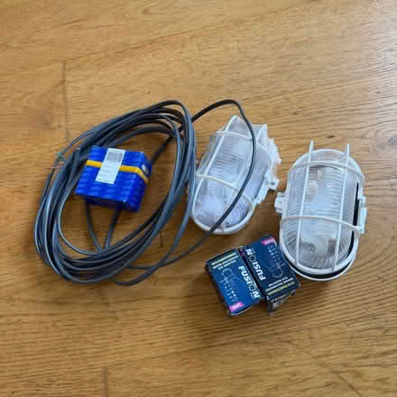 Photo of free Pair of Bulkhead Lights plus Fittings (Sheddingdean RH15) #1