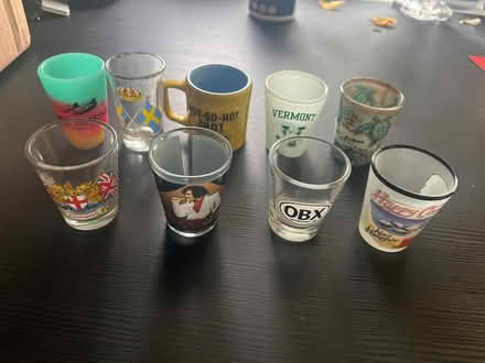 Photo of free 8 shot glasses from various places (Woburn) #1