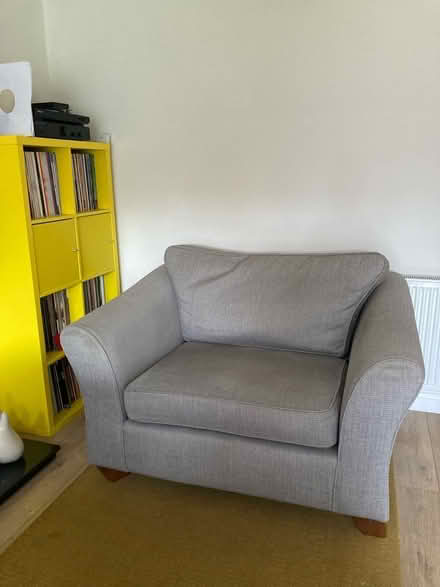 Photo of free Grey armchair /cuddle sofa (Grange CH48) #1
