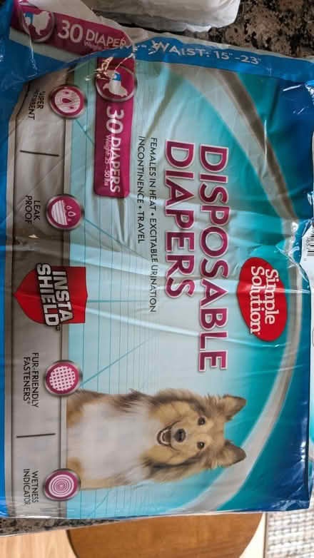 Photo of free Female dog diapers XS, S, M (Cuesta Park) #3
