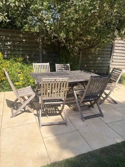 Photo of free Garden table and 6 chairs (West Wickham BR4) #1