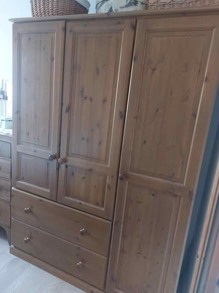Photo of free Pine triple wardrobe (Bodicote Banbury) #3