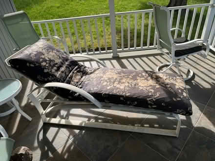 Photo of free Sturdy Metal Lounge Chair (Danbury off Federal Road) #3