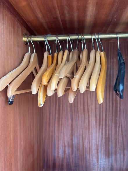 Photo of free Wooden hangers (Motspur Park KT3) #1