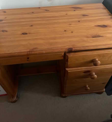 Photo of free writing desk with 4 drawers (Bromley north) #1
