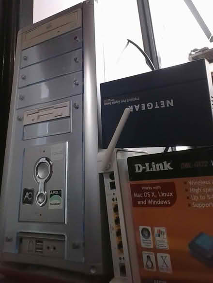 Photo of free 15yr old PC tower , netgear multi-port and old O2 router. (Portslade Village BN41) #2