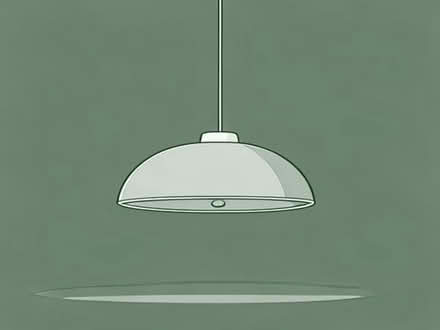 Photo of free Grey hanging pendant light shade (Stone Cross BN23) #1