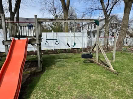 Photo of free Backyard swing set and slide (Batavia) #3