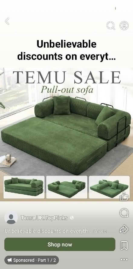 Photo of Sophia bed for parlour and house hold items (Seaside BN22) #1