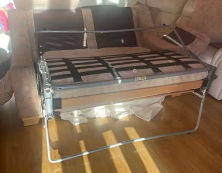 Photo of free Beige sofa bed with soft pattern cloth (Elmstead BR7) #4