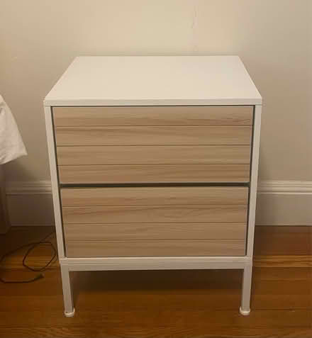 Photo of free Wooden nightstand with drawers (Tufts) #1
