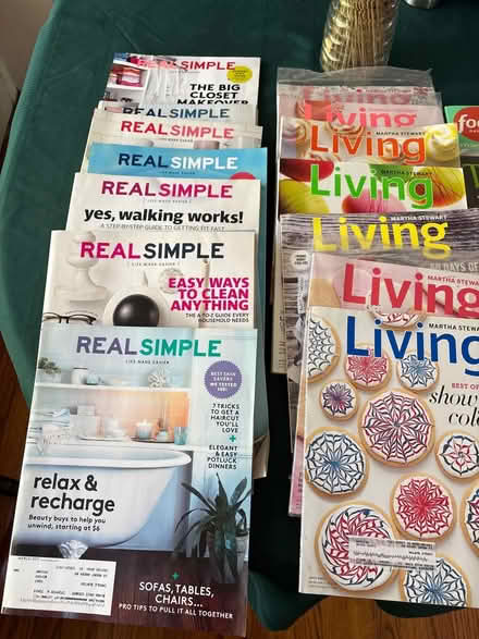 Photo of free Real Simple/MS Living/+ back issues (Croton-on-Hudson) #1