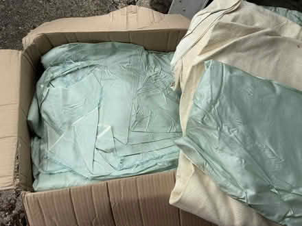 Photo of free Curtains - material and interlining (Great Cornard CO10) #1