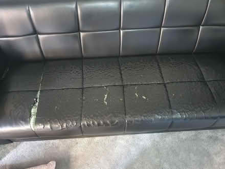 Photo of free 2 settees with throws (black) (Normanton) #3