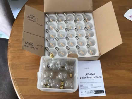 Photo of free 35 Tomshine G40 festoon lightbulbs (Whitegrove RG42) #1