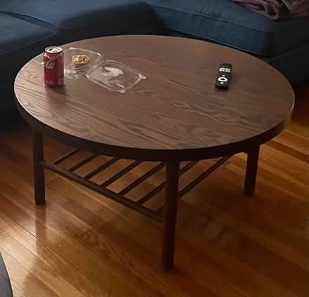 Photo of free Brown wooden coffee table (Tufts) #1