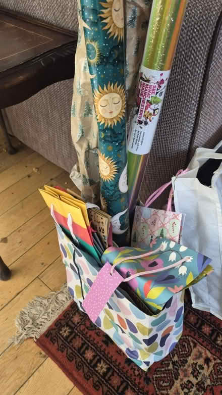 Photo of free Bag of bags amd gift wrap (Chorlton M21) #1