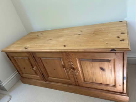 Photo of free Antique pine low level cupboard with single shelf (Digswell AL6) #2