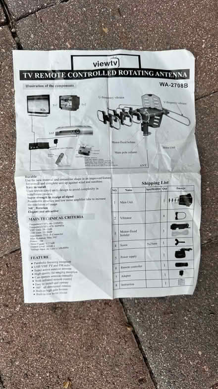 Photo of free TV Remote controlled Antenna (Lake Nona region) #3