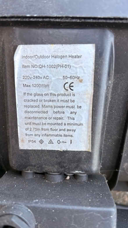 Photo of free Halogen Heater (Borehamwood) #2