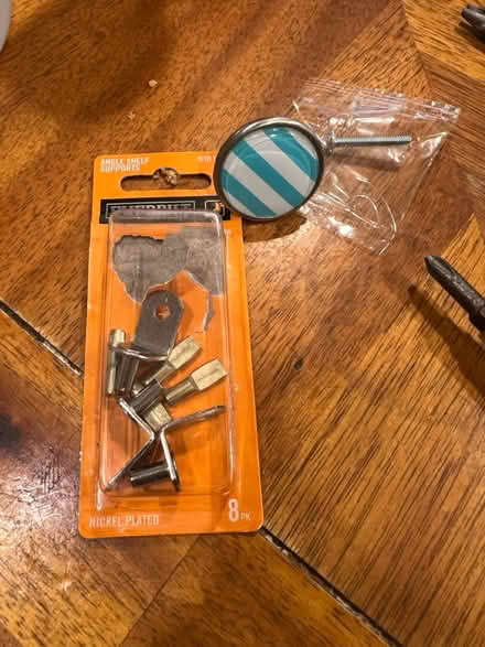 Photo of free shelf brackets, drawer knob (Somerville, Winter Hill area) #1