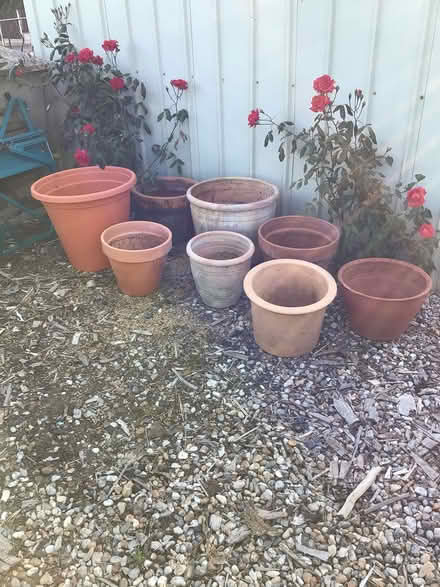 Photo of free 8 large plant pots (Cliffsend) #1
