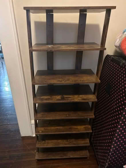 Photo of free Wood shoe rack (07083) #1