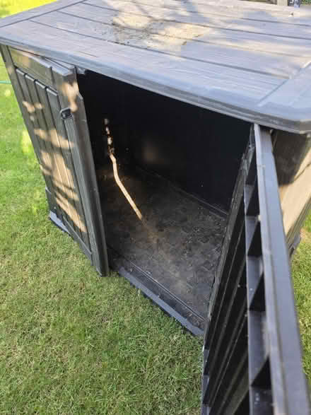 Photo of free Black ketler storage box (Bentley GU10) #2