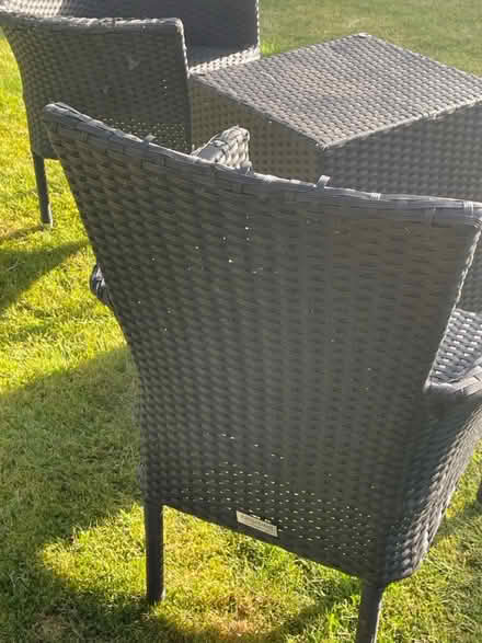 Photo of free 2 rattan chairs and table (Windlesham Surrey GU20) #4