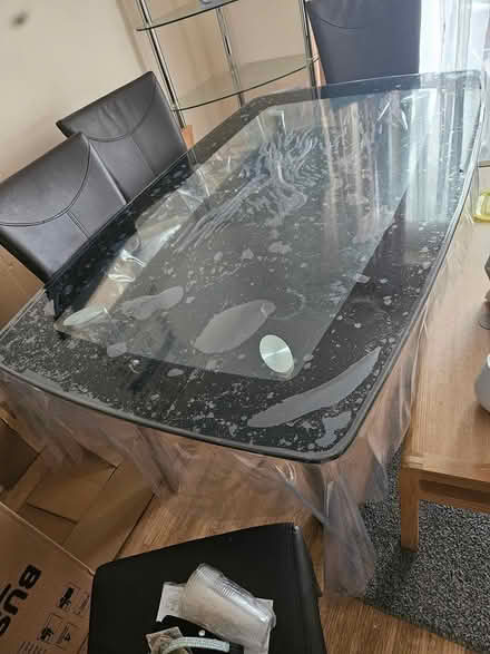 Photo of free Glass dinner table with chairs (Broxbourne) #1