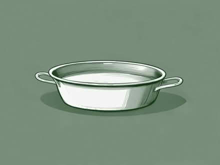 Photo of Enamel round roasting tin (Alveley WV15) #1