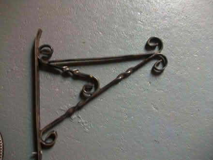 Photo of free metal hanging basket brackets x 9 (Wombourne WV5) #2
