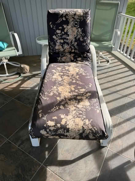 Photo of free Sturdy Metal Lounge Chair (Danbury off Federal Road) #1