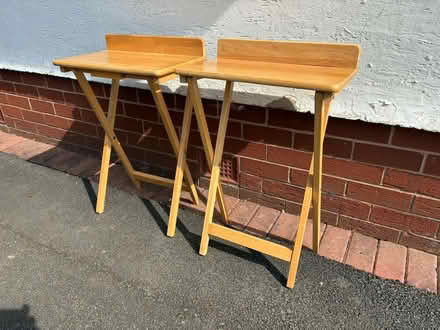 Photo of free Two folding wooden tables (Fulwood PR2) #1