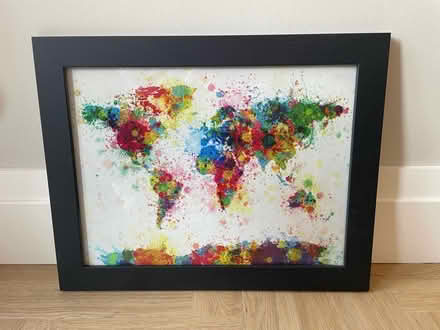 Photo of free Framed map of world print (Dore, S17) #1
