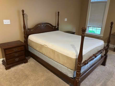 Photo of free Queen mahogany bedroom set (Montpelier VA) #2