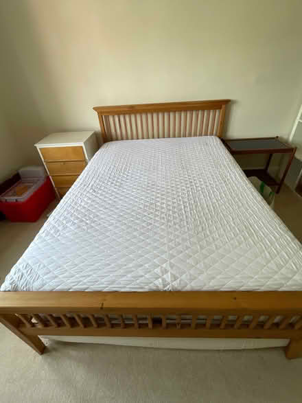 Photo of free Wooden double bed frame (Kings Heath B14) #1