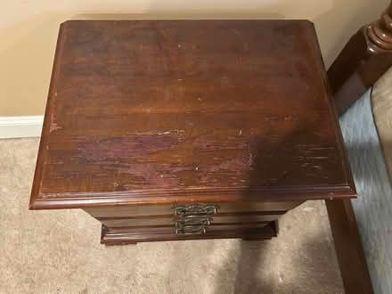 Photo of free Queen mahogany bedroom set (Montpelier VA) #3