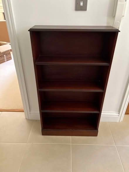 Photo of free Mahogany veneer book case (Digswell AL6) #1